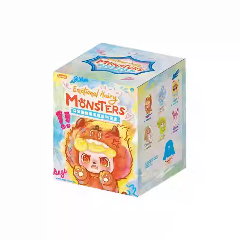 Q Kid Emotional Hairy Monsters Series Plush Blind Box