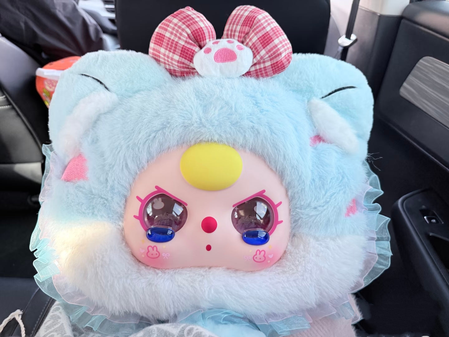 Baby Three Big Head Backpack Series Plush Blind Box Toy