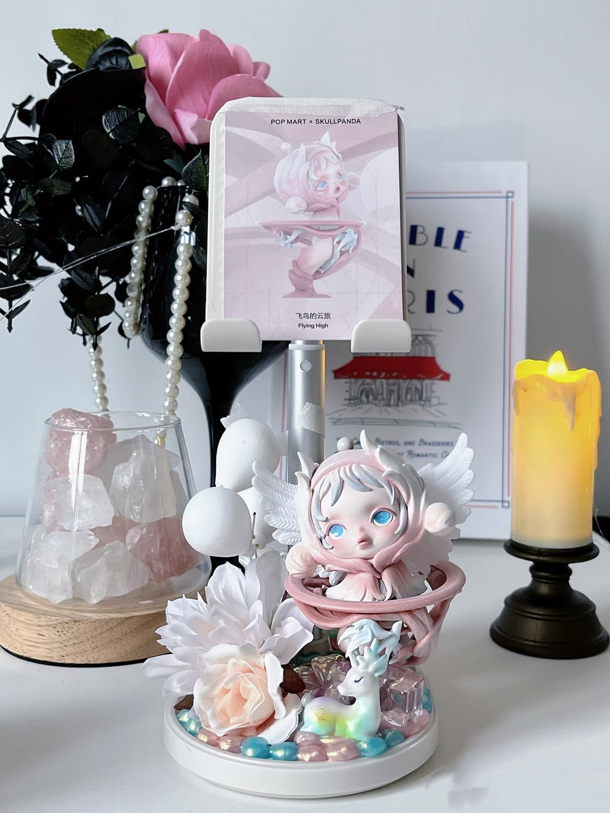 Handcrafted Blind Box Doll Phone Holder with Artisan Beaded Lanyard – One of One Edition