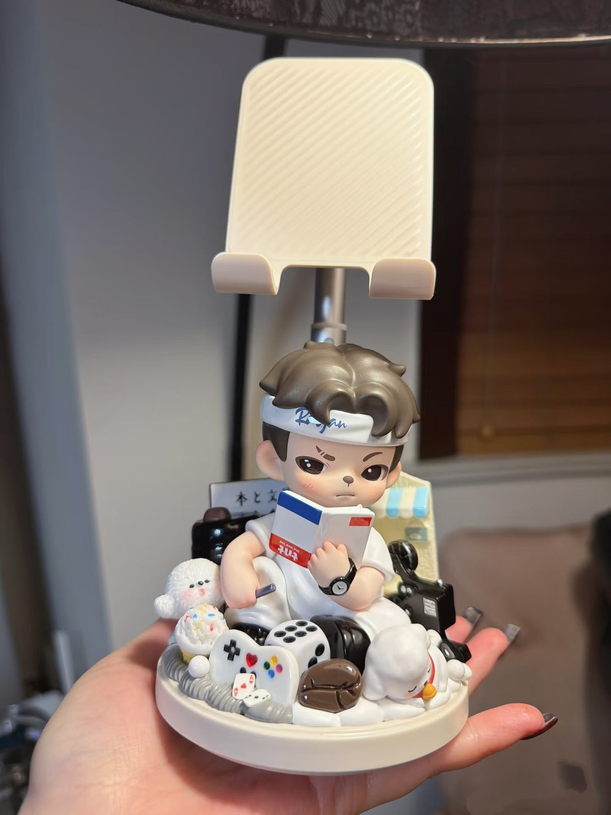 Handcrafted Blind Box Doll Phone Holder with Artisan Beaded Lanyard – One of One Edition
