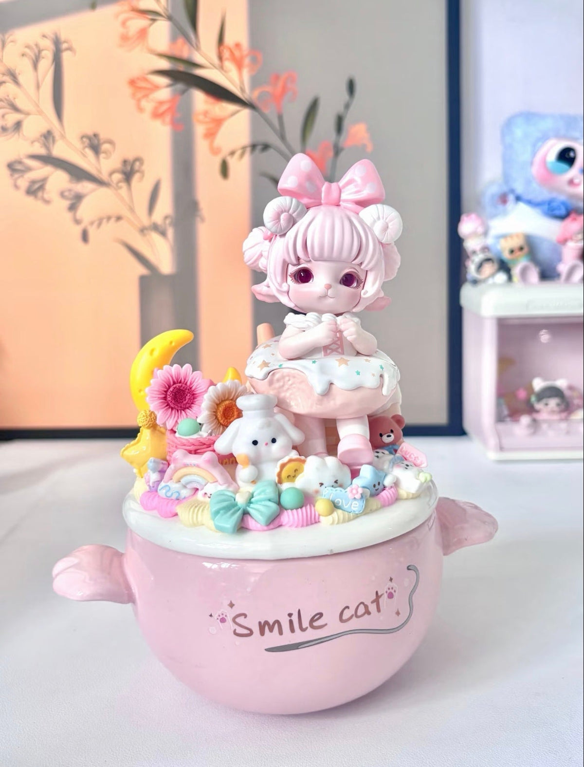 Unique Handmade Blind Box Doll Ceramic Water Cup – One of One Edition