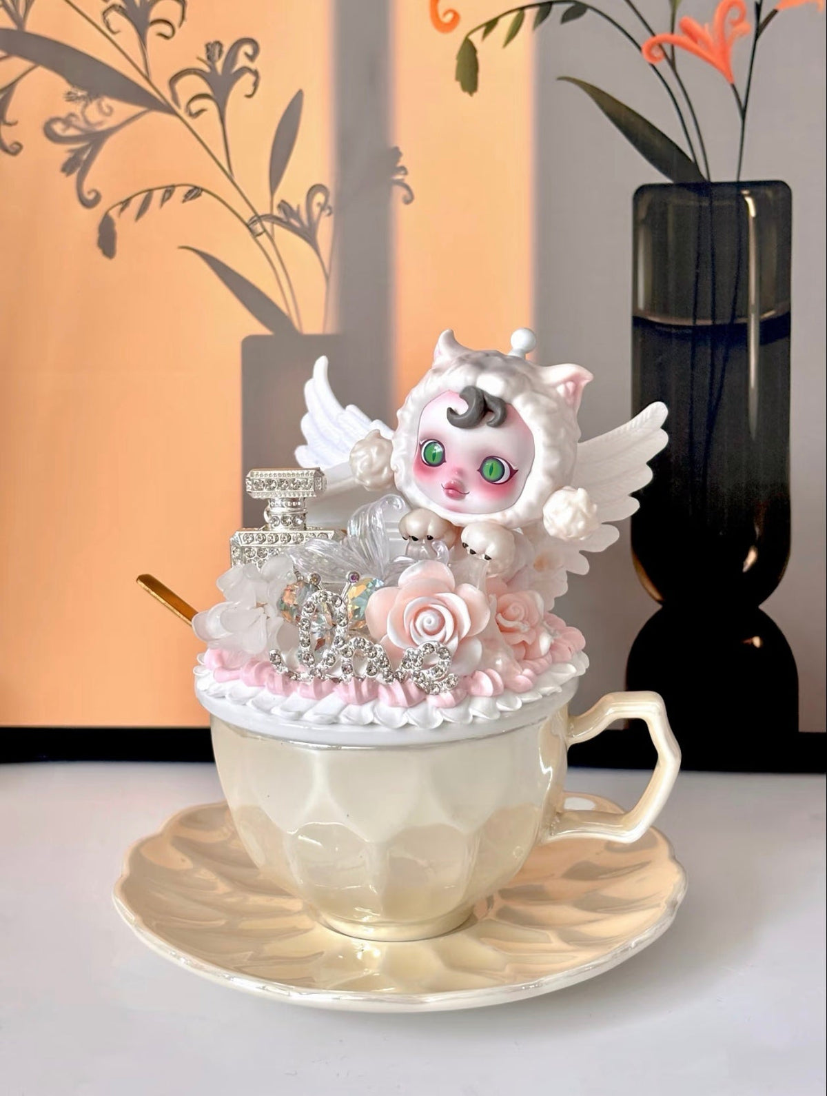 Unique Handmade Blind Box Doll Ceramic Water Cup – One of One Edition