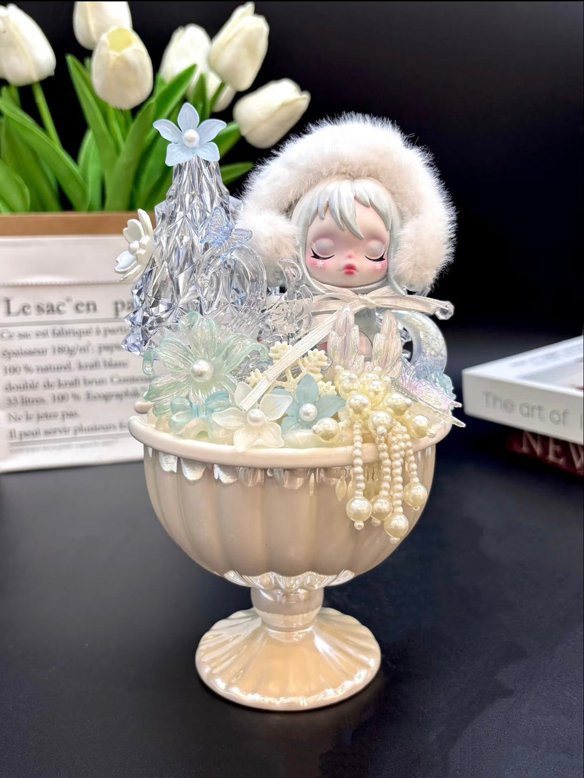 Unique Handmade Blind Box Doll Ceramic Water Cup – One of One Edition