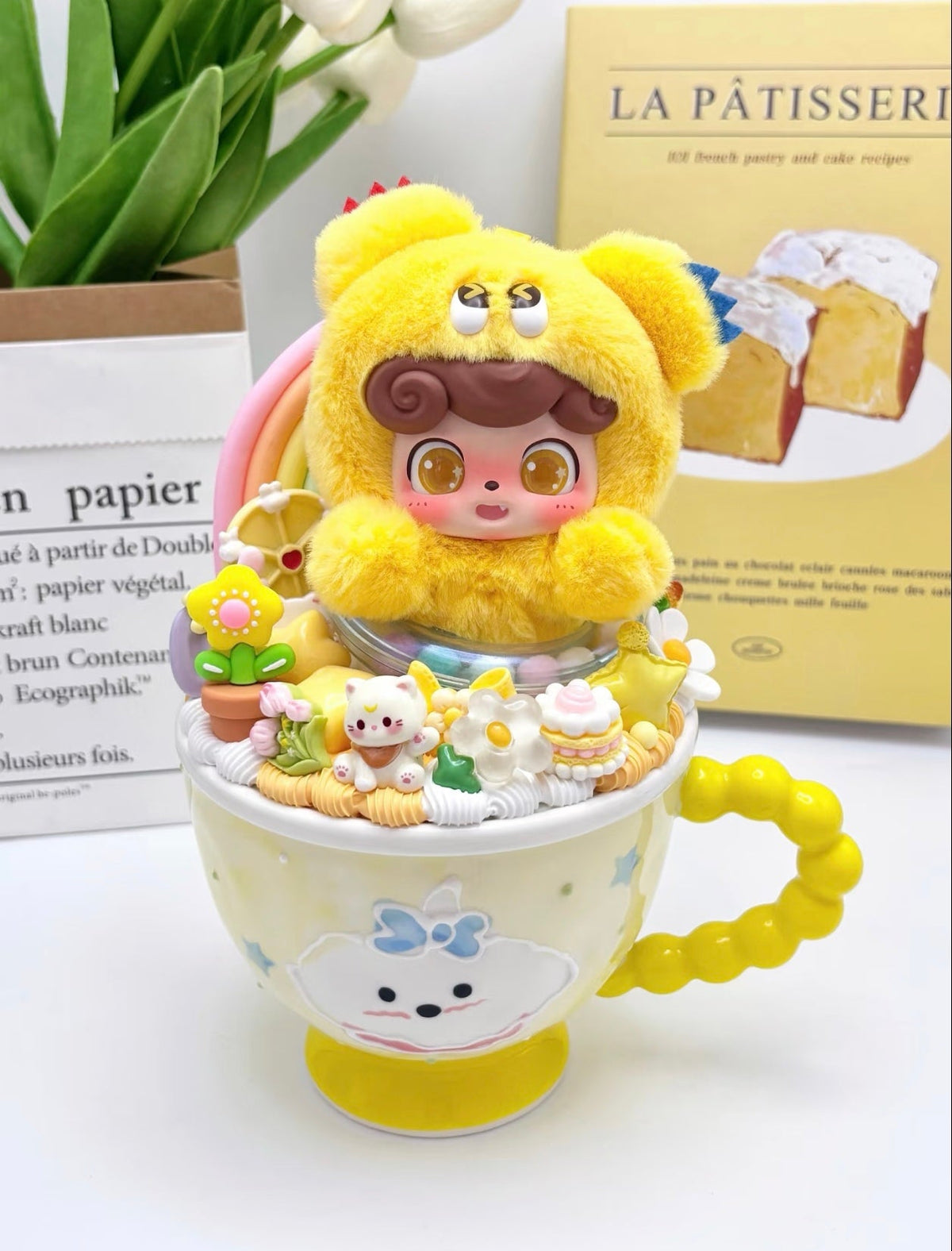 Unique Handmade Blind Box Doll Ceramic Water Cup – One of One Edition