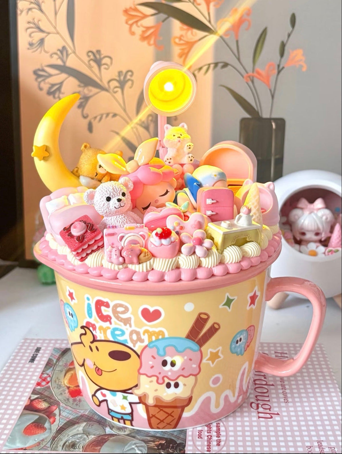 Unique Handmade Blind Box Doll Ceramic Water Cup – One of One Edition