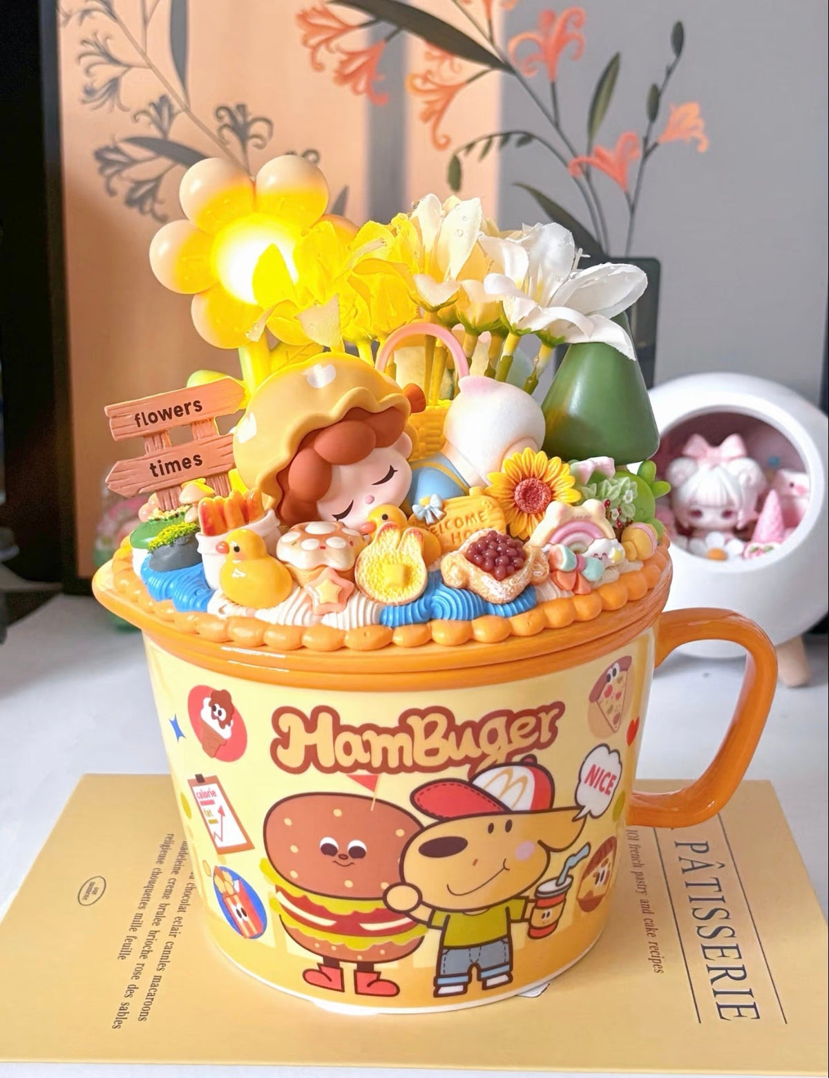 Unique Handmade Blind Box Doll Ceramic Water Cup – One of One Edition