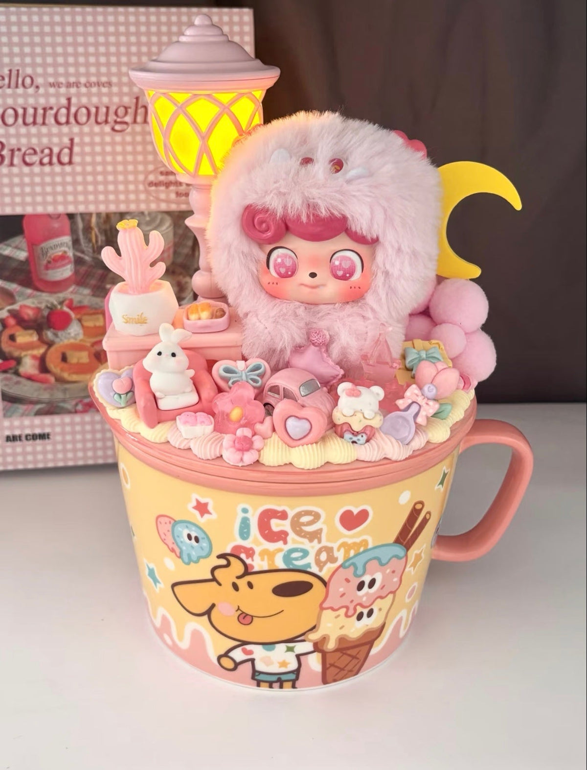 Unique Handmade Blind Box Doll Ceramic Water Cup – One of One Edition