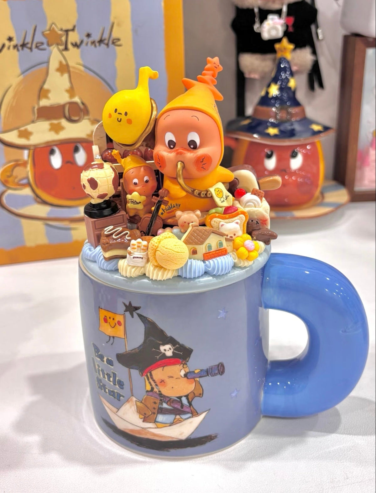 Unique Handmade Blind Box Doll Ceramic Water Cup – One of One Edition