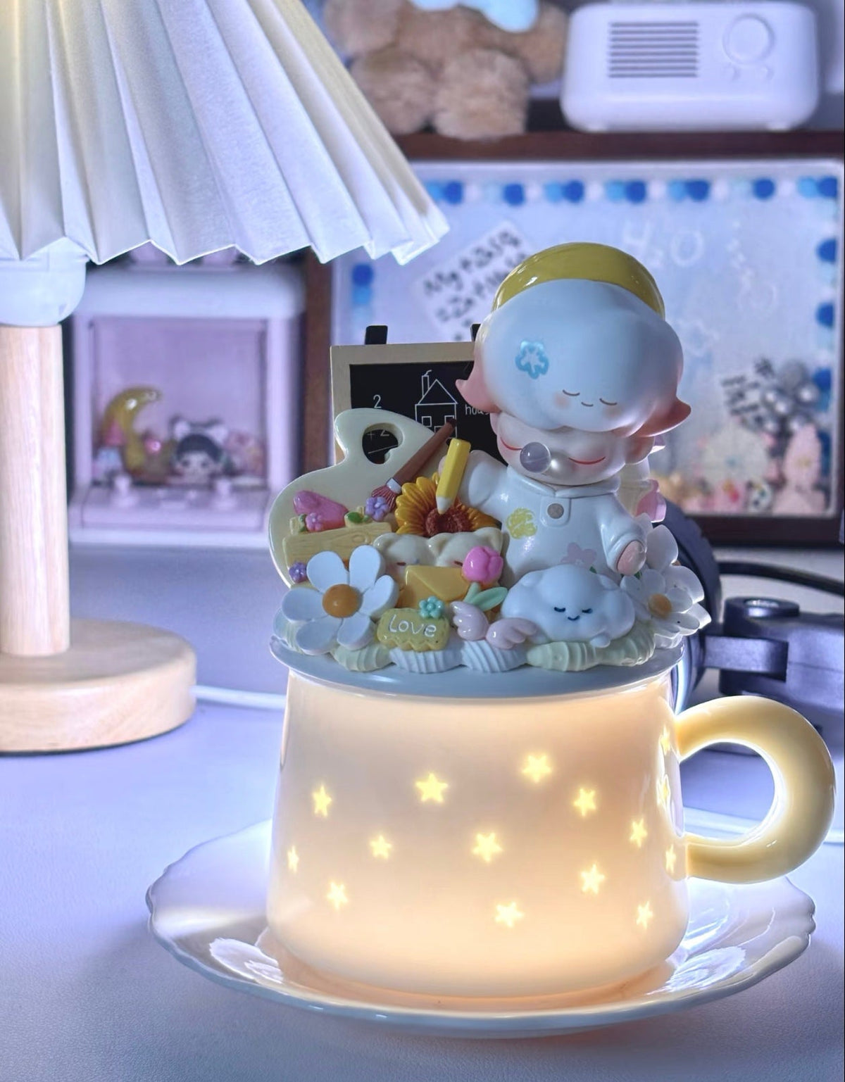 Unique Handmade Blind Box Doll Ceramic Water Cup – One of One Edition