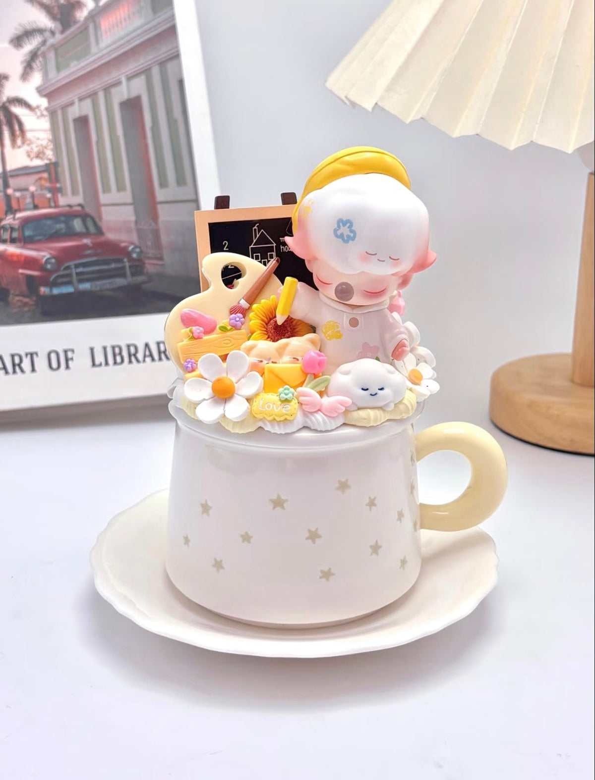 Unique Handmade Blind Box Doll Ceramic Water Cup – One of One Edition