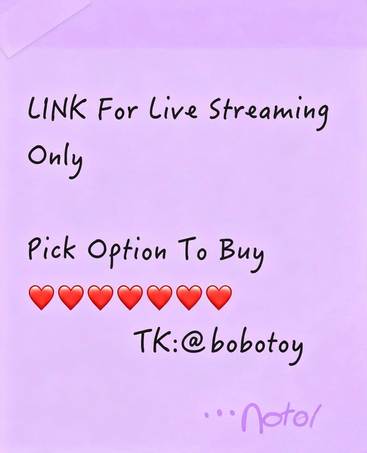 A01-Link For Live Stream Purchase Only