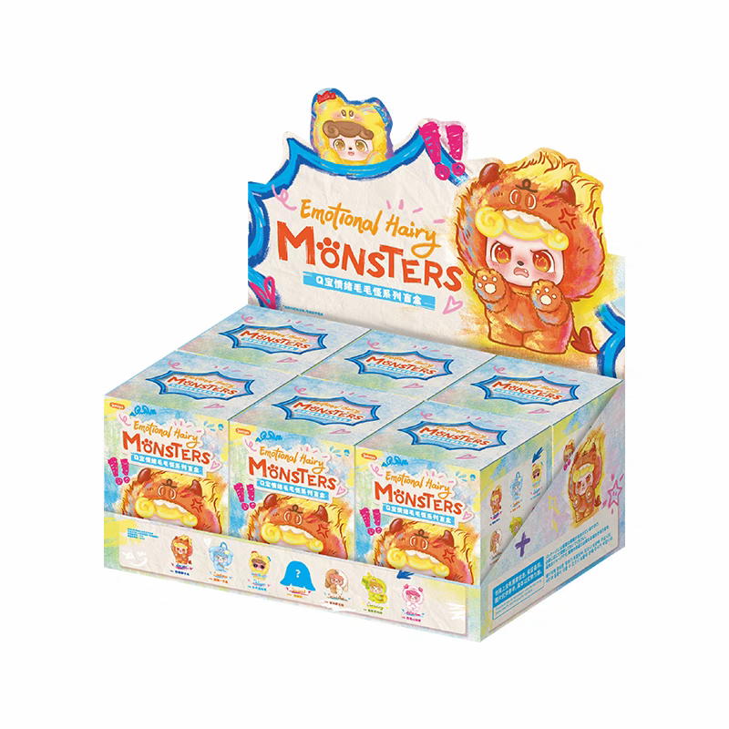 Q Kid Emotional Hairy Monsters Series Plush Blind Box