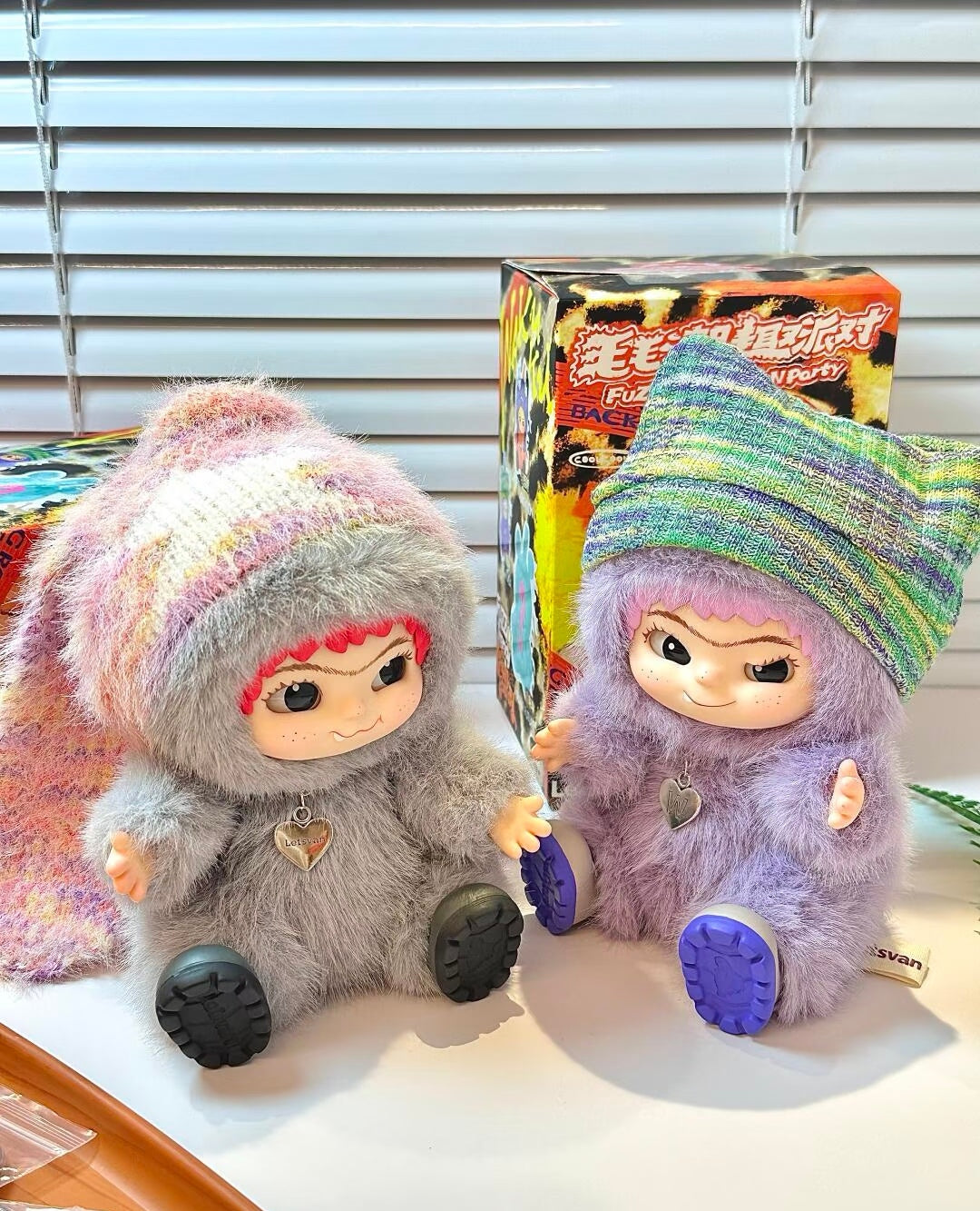 Wakuku V1 Fuzzy Trendy Fun Party Series Plush Blind Box