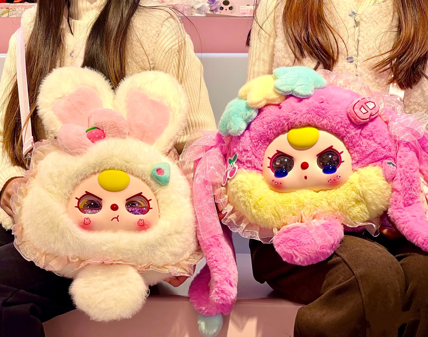 Baby Three Big Head Backpack Series Plush Blind Box Toy